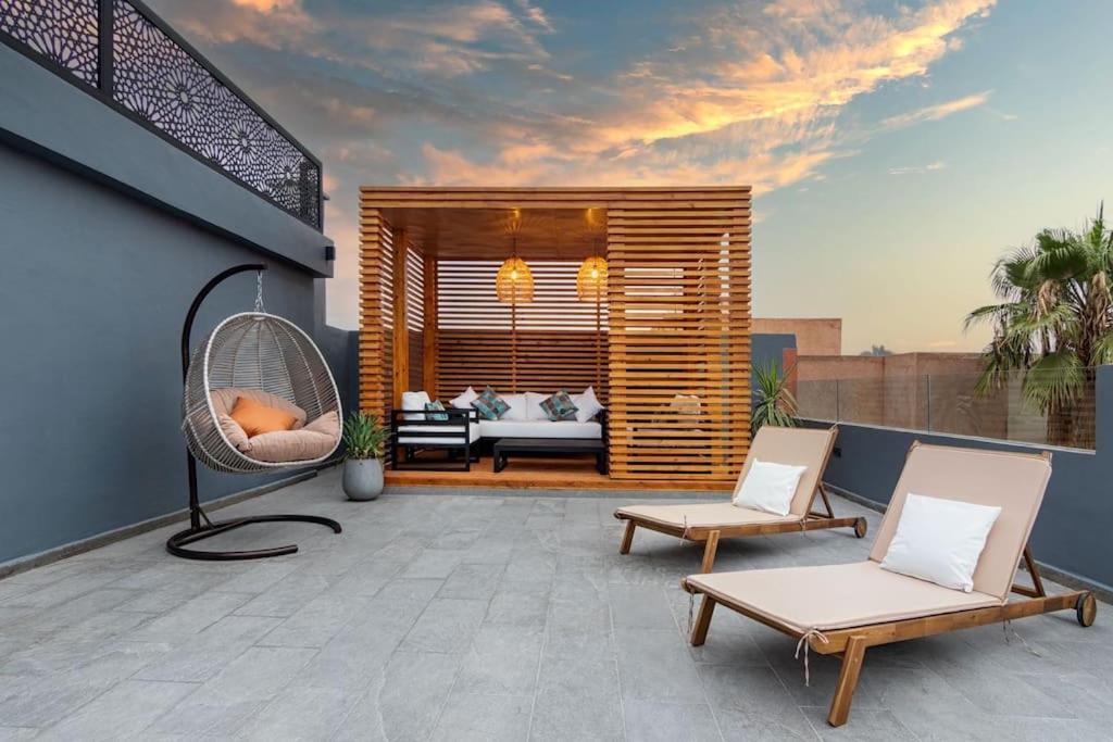 Appartement Cosy Au Coeur De Marrakech Avec Piscine Marraquexe Exterior foto